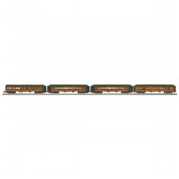 Click here to learn more about the M.T.H. Electric Trains O-27 60'' Madison Passenger Cars Set, GN #32 (4).