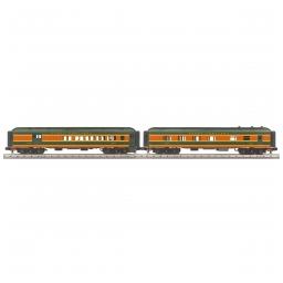 Click here to learn more about the M.T.H. Electric Trains O-27 60'' Madison Combo/Diner Set, GN #569 (2).