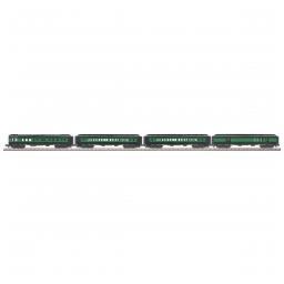 Click here to learn more about the M.T.H. Electric Trains O-27 60'' Madison Passenger Cars Set, RDG #1723 (4).