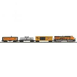 Click here to learn more about the M.T.H. Electric Trains O-27 Dash-8 Freight Set w/PS3, BNSF.